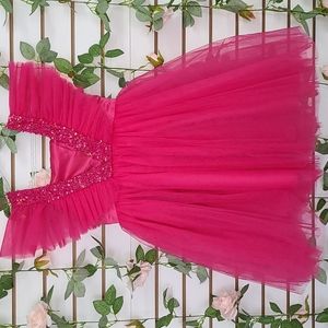 New Hot Pink Tulle Beautiful Dress.